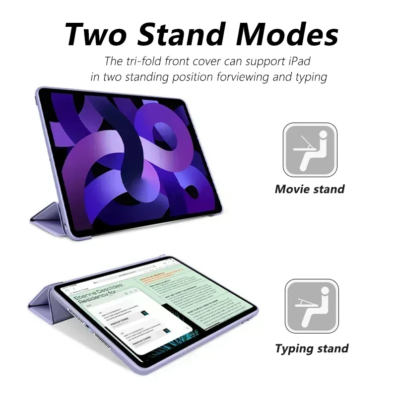 For iPad 9.7inch 5/6th  Case Accessories For iPad 7/8/9/10 Air 1/2/3/4/5 Pro 12.9 Pro 11 Mini1/2/3/4/5/6 Protective Cover Funda