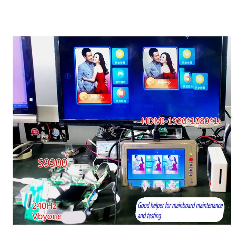 

Конвертер материнской платы TV160, 7-дюймовый инструмент для тестирования дисплея 1024X600, комплект 7-й серии, поколение Vbyone LVDS в HDMIS, вилка стандарта США_A02I