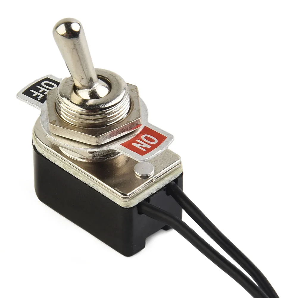 SPST 6A Toggle Switch 6A 125V 12mm Cutout 2 Foot ON OFF Prewired Rocker SPST Contacts Switch Toggle With Wire Switch