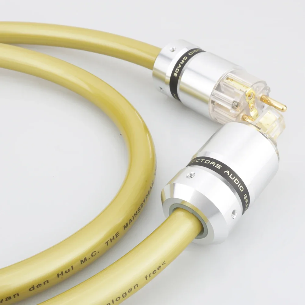 VDH M.C o halogênio híbrido malstream livre HiFi Schuko Cabo de alimentação de alumínio Schuko Plug Cord Linha de alimentação CD AMP