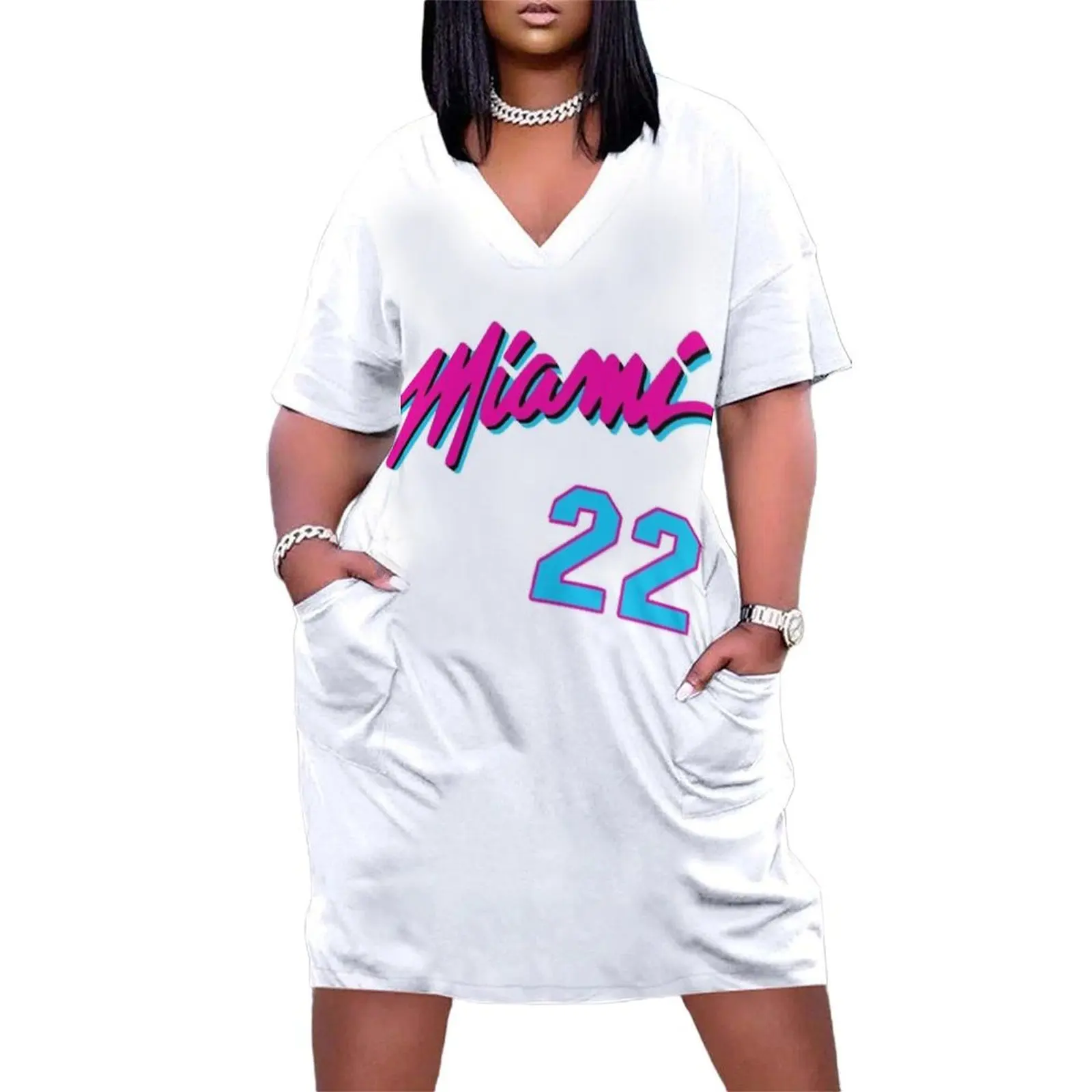 

Jimmy Butler Miami 22 Loose Pocket Dress Woman dresses Summer women's clothing dresses summer woman 2025