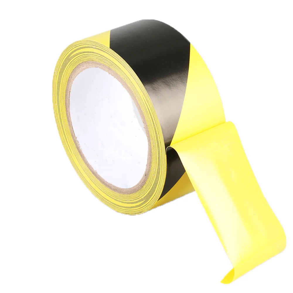 Warning Tape Caution Mark Safety Landmark Fire Warning Isolation PVC Floor Zebra Crossing Color Sign Sticker Tape 1 Roll