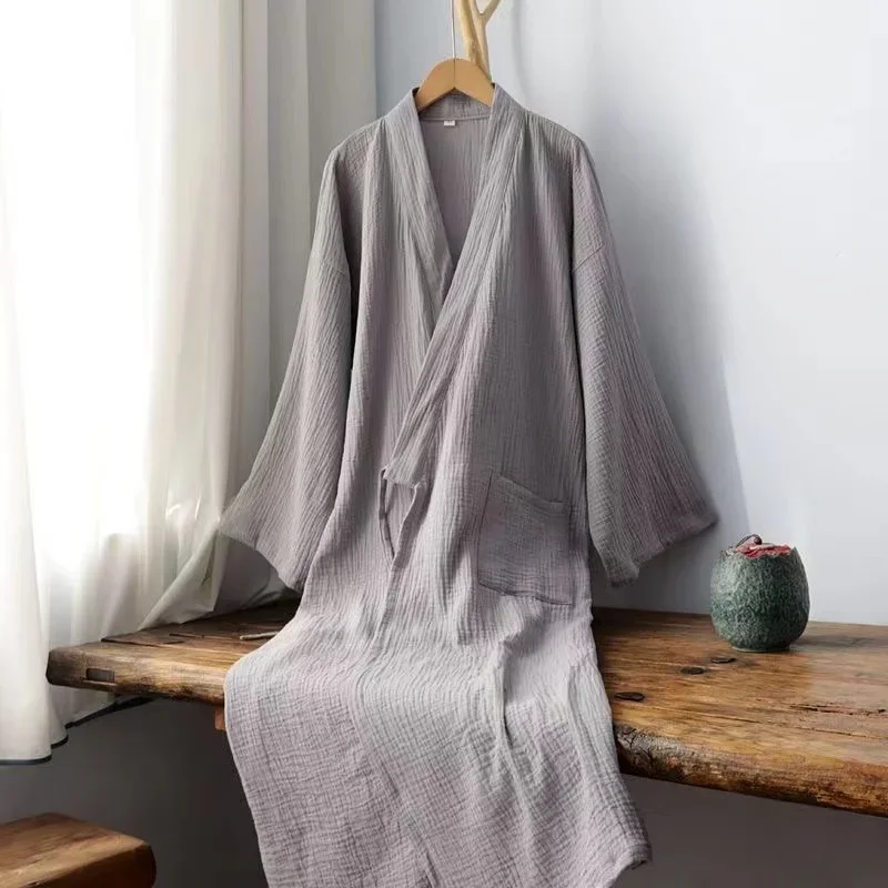 

Traditional Chinese Pure Cotton Hanfu Long Robe Loose Fit Large Size Inner Wear Lingerie Costume Taoist Tea Art Zen Clothing