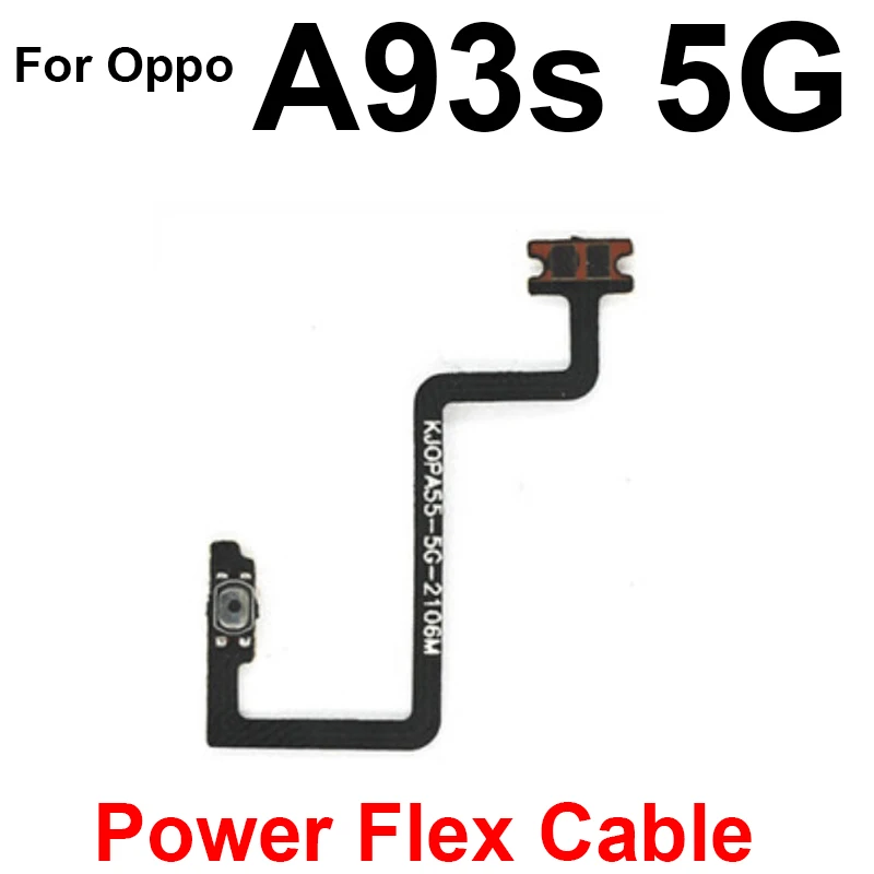 Kabel Flex Tombol Volume Daya On OFF untuk OPPO A92S A93 A93S A94 A95 4G 5G Suara Daya Tombol Samping Suku Cadang Kabel Flex