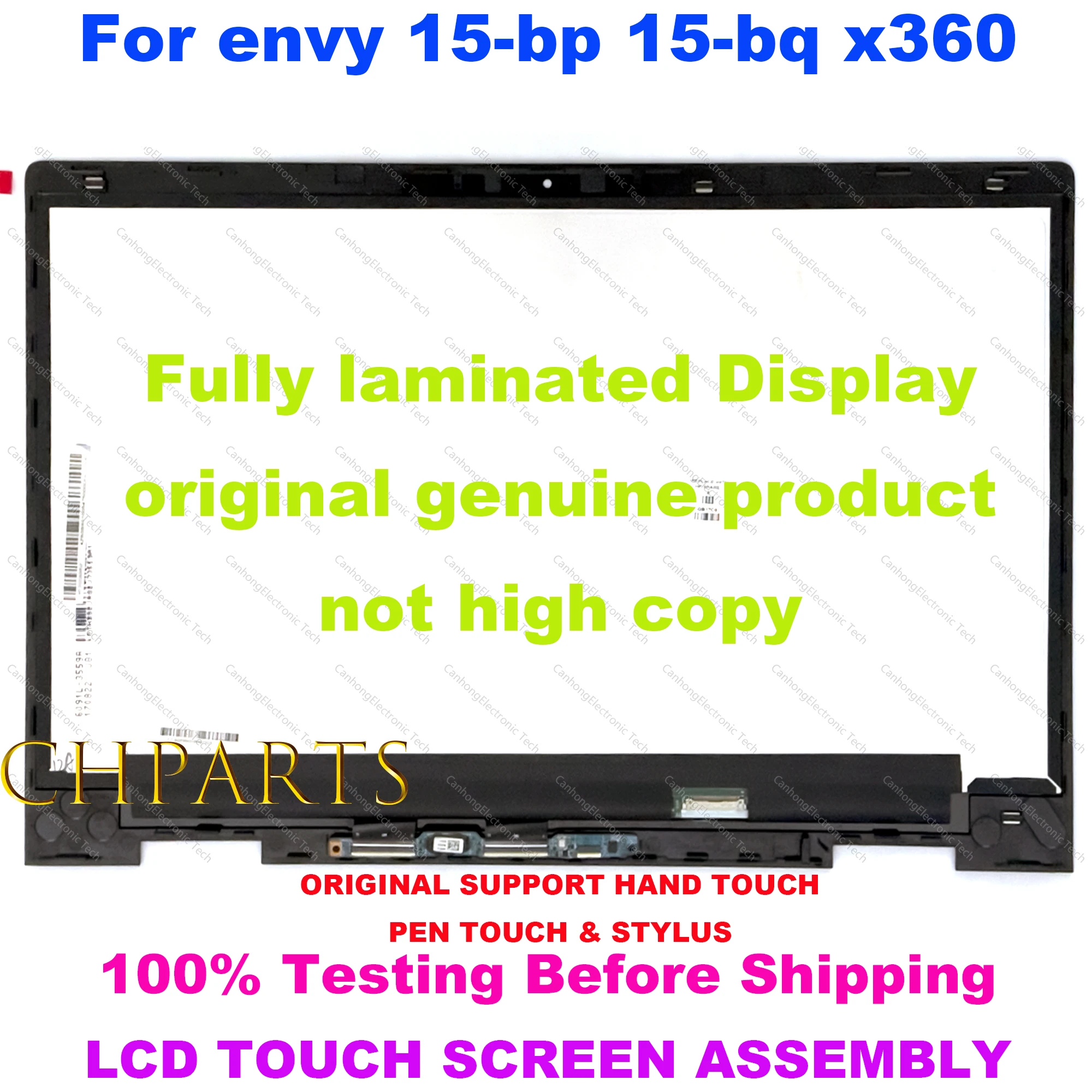 15.6 "FHD 1080p ل HP Envy X360 15-bp 15-bq 15m-bp011dx شاشة الكريستال السائل مجموعة شاشة تعمل باللمس لوحة استبدال الكمبيوتر المحمول 15 BP BQ