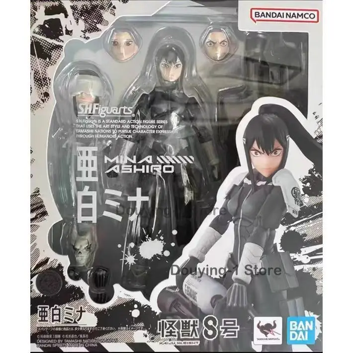 

In Stock Original Bandai SHF S.h.figuarts Kaiju No. 8 Mina Ashiro Action Collection Figure Model Toy Brand New Genuine