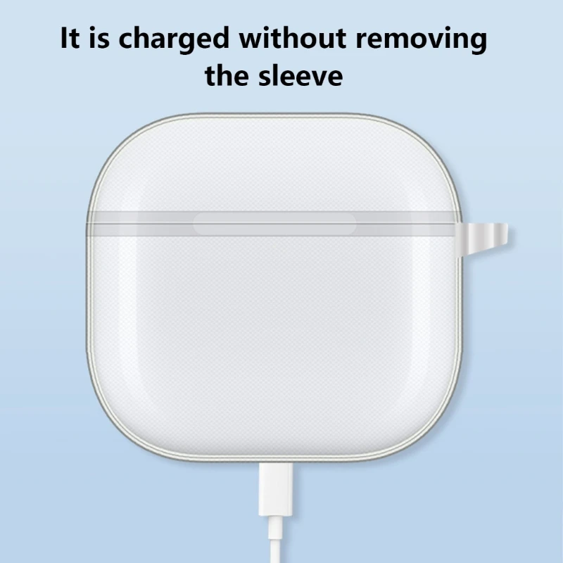 Funda protectora para auriculares apta para Air Pods 4, carcasa a prueba de golpes, carcasa lavable, funda antipolvo, piel protectora suave