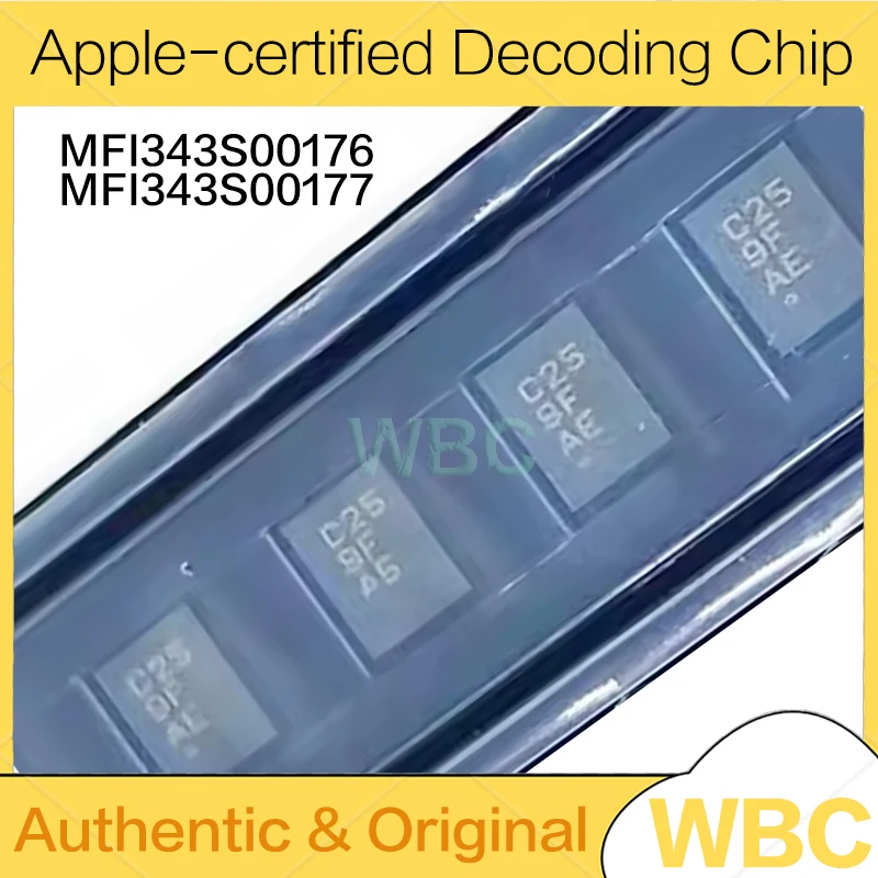 10Pcs/Lot MFI343S00176 WLCSP4 CP3.0 MFI343S00177 QFN-8 Apple-certified decoding chip new original