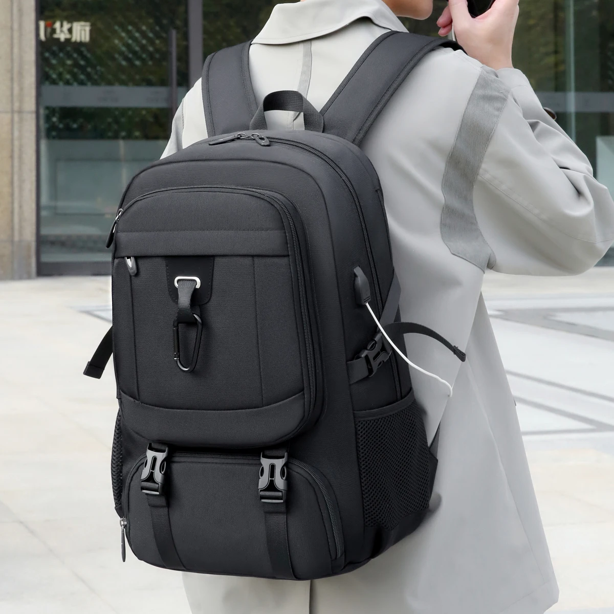 Travel Backpack Backpack Men's Mountaineering Bag Large-Capacity Long-Distance Outdoor Strong and Durable Business Travel Outdoo
