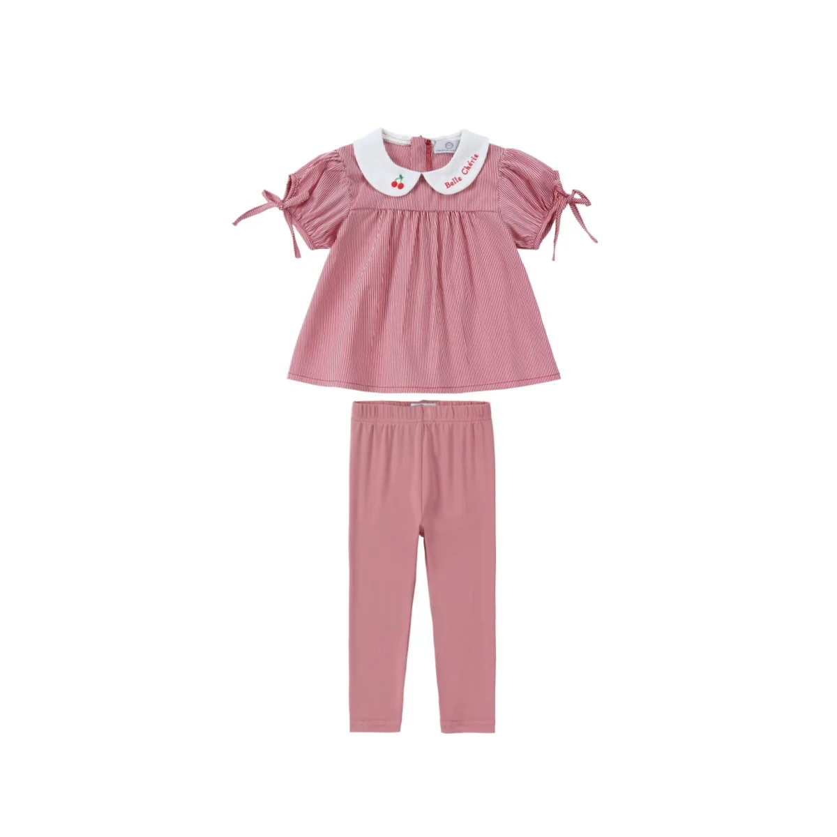 Friday Night Pinstripe Collection – Red Baby Set