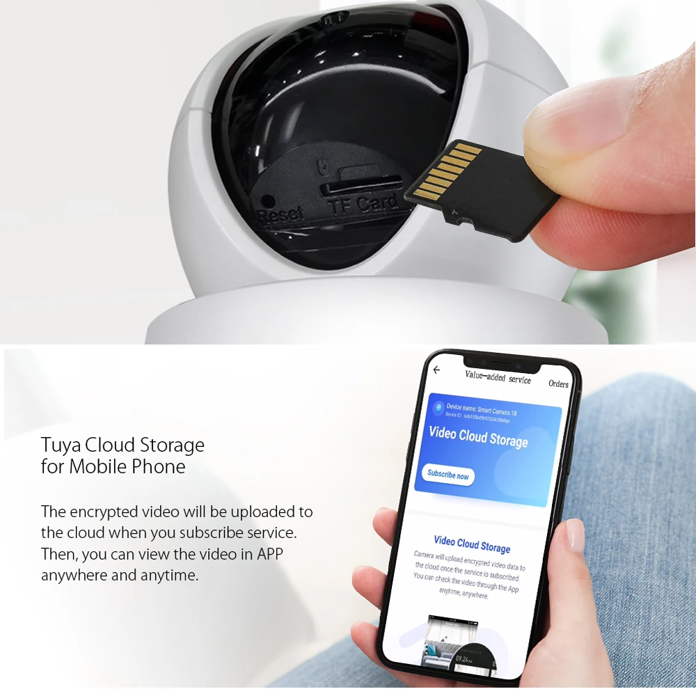 1080P TUYA Camera Security Camera Baby Monitor  WiFi Wireless Camera Smart Tracking 350 Degrees Pan Rotation