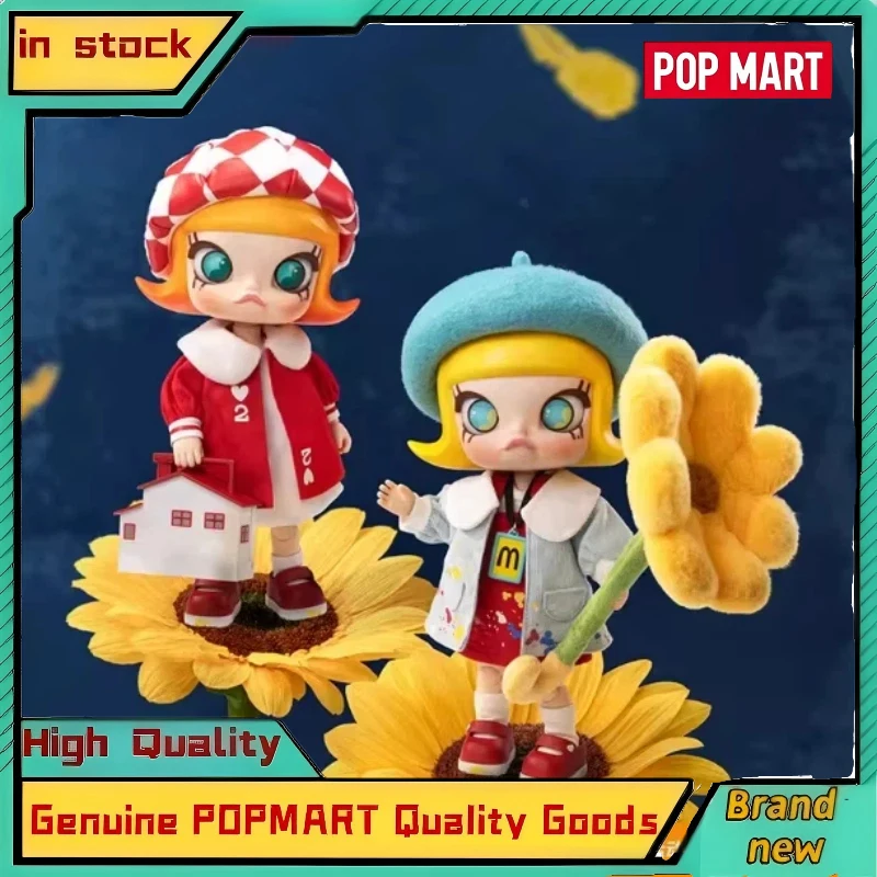 

In Stock Genuine POPMART Molly 20th Anniversary Series 1/8 Action Figure Figure-Of-Merit Blind Box Collectible Toy Gift