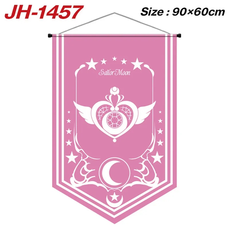 90x60cm Sailor Moon Crystal Anime Banner Flag tenda Hanging Cloth Poster Party Decor KTV Flag Cartoon Gift