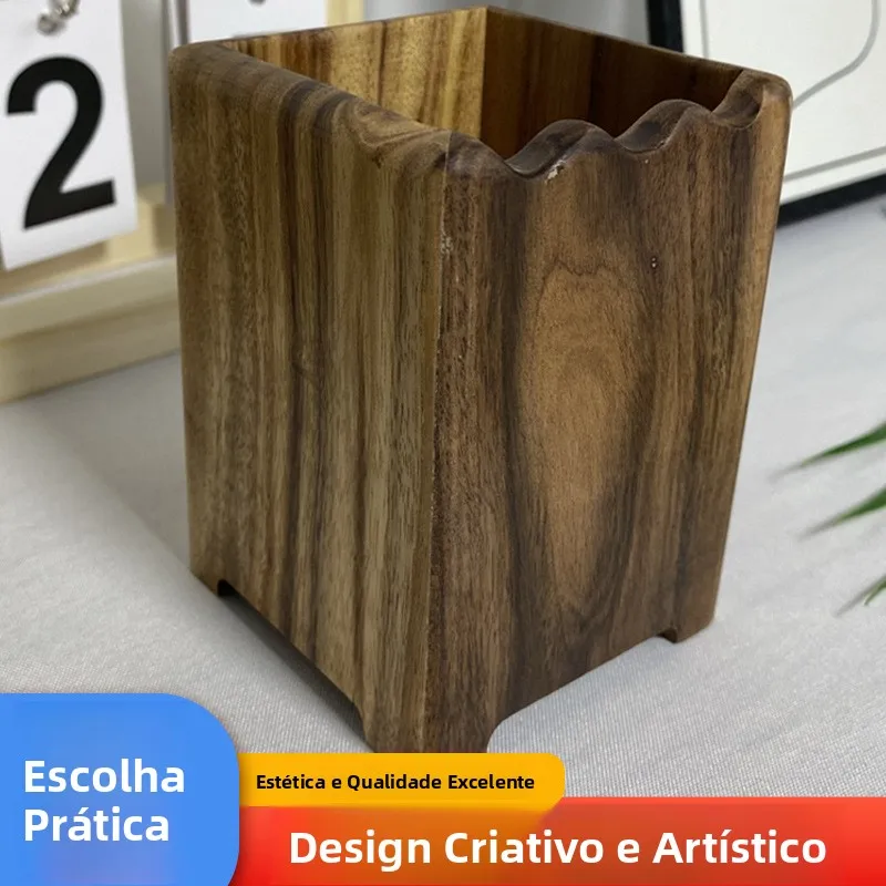 creative-walnut-wood-pen-holder-real-wood-office-desktop-decoration-storage-box-elegantly-simple-modern-style-pen-stand