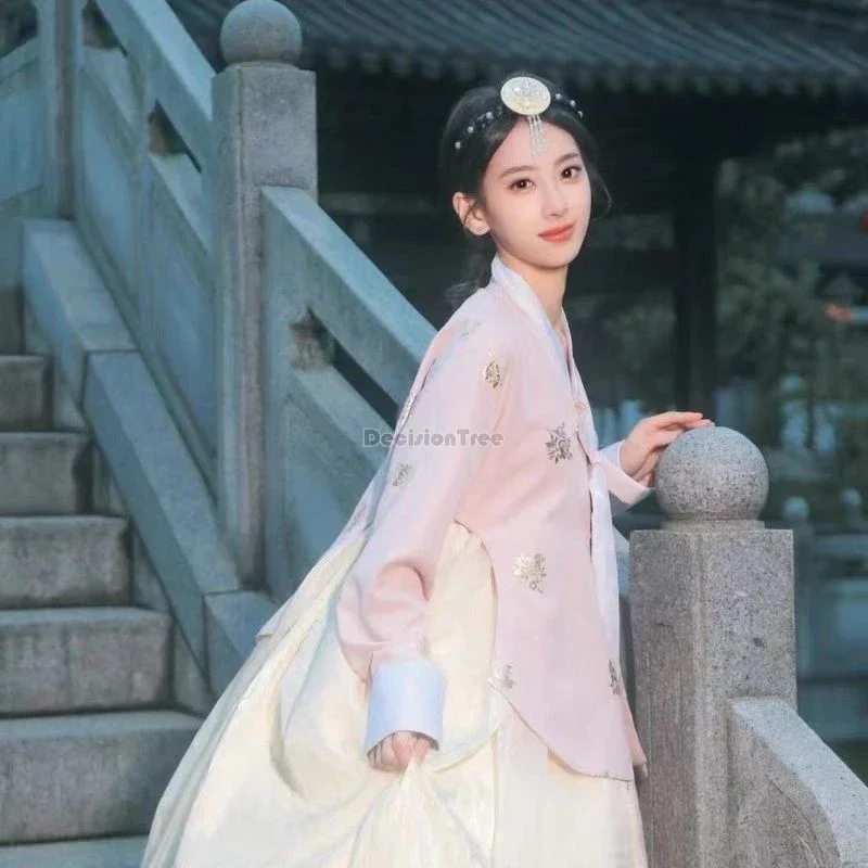 

2024 traditional korea dress woman hanbok court princess dress photography costume daily fairy ancient style korea dress