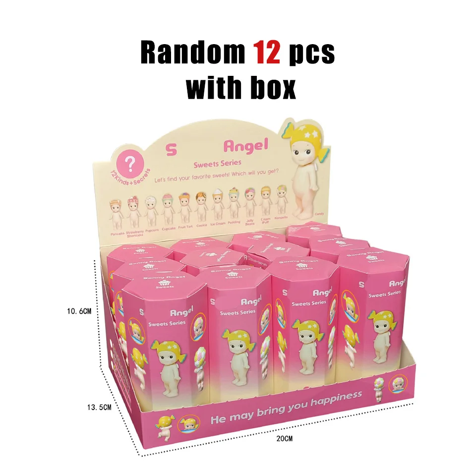 Hot Cartoon Angel Blind Box snoepfiguur unboxing plezier auto-interieur decoratie ornament verjaardag kerst pop cadeau