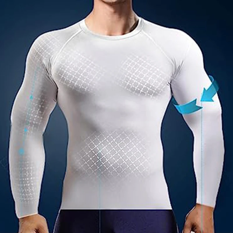 Men\'s Long Sleeves T-shirt Fitness Sportswear Spring Autumn Athletic Quick Dry T-shirt Gym Running Sports Outdoor Tops for Men