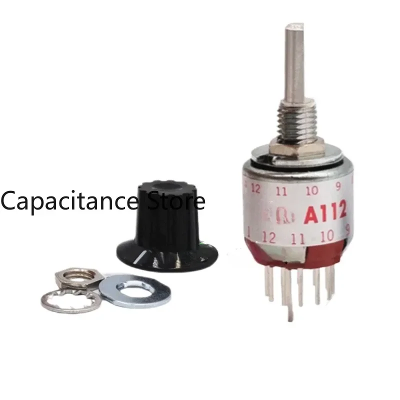 

5PCS Band switch MR-A112 electronic handwheel special 1 pole 2-12 gear MRA112 with cap