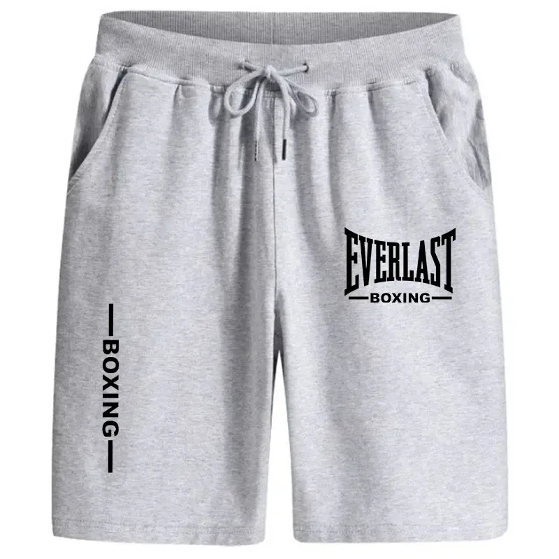 2024 Breathable EVERLAST Printed Shorts Fitness Beach Sports Shorts Men\'s Summer Gym Workout Men\'s Quick Dry Sportswear Jogger