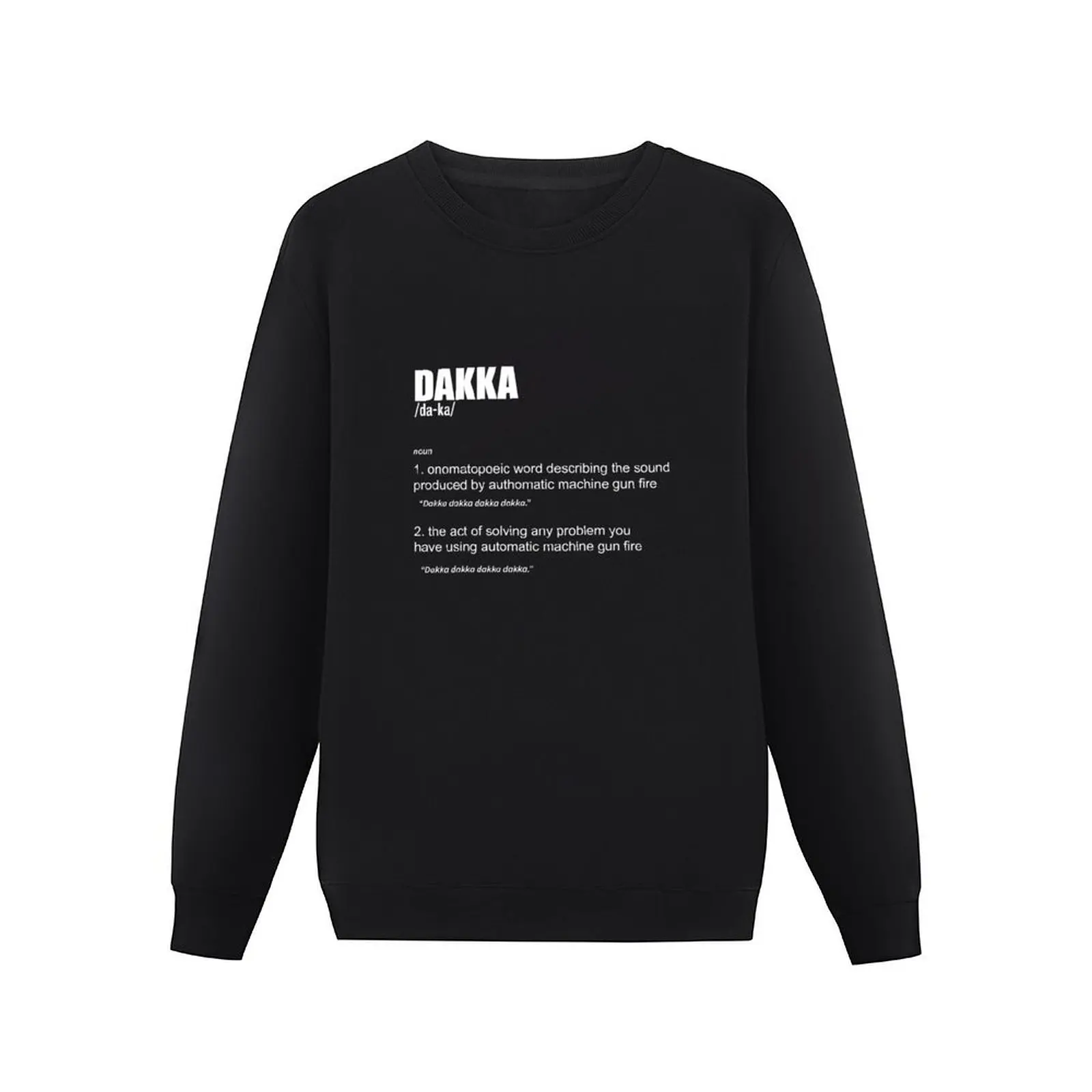 Dakka Meaning Pullover Hoodie men's winter sweater oversize sweatshirt