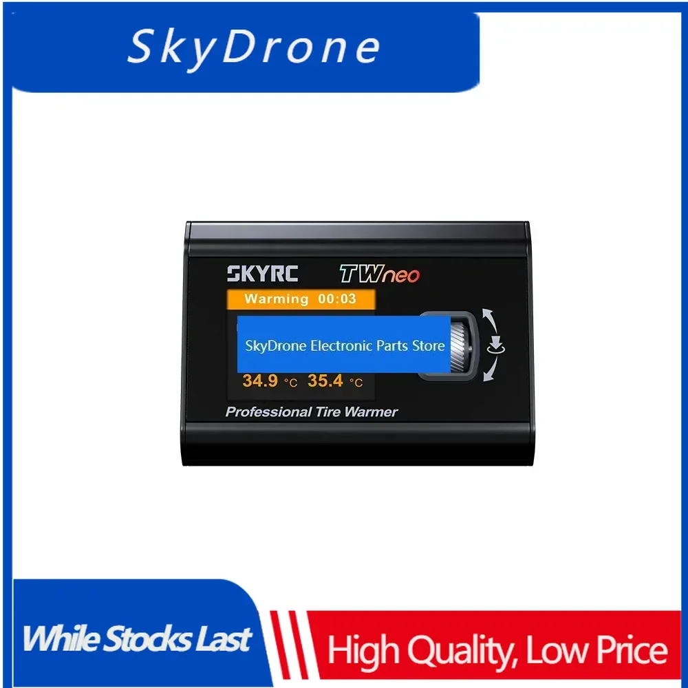 SkyDElSkyRC TWneo Tire Warmer Heater 20-80℃ with APP Control for 1/8 & 1/10 RC Car Tires Adjustable Temp Racing Gear