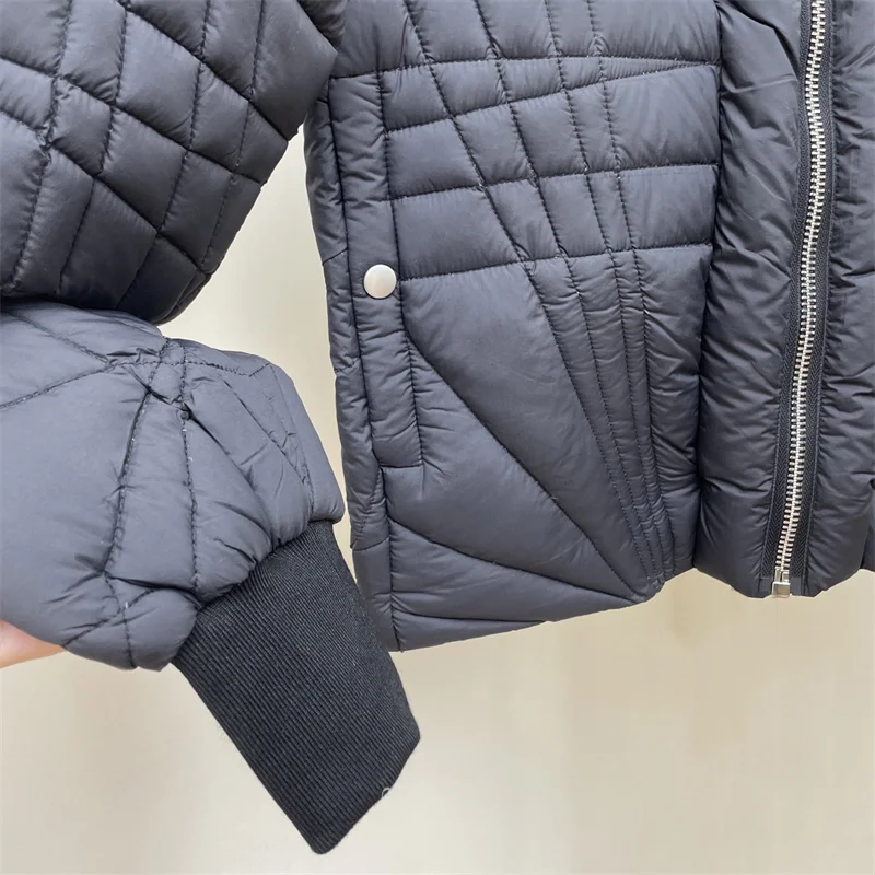 Dames winterjas Nieuw 90 ganzendons gevuld donsjack voor de winter 2025, gewatteerde donsjas met honkbalkraag, y2k donsjassen