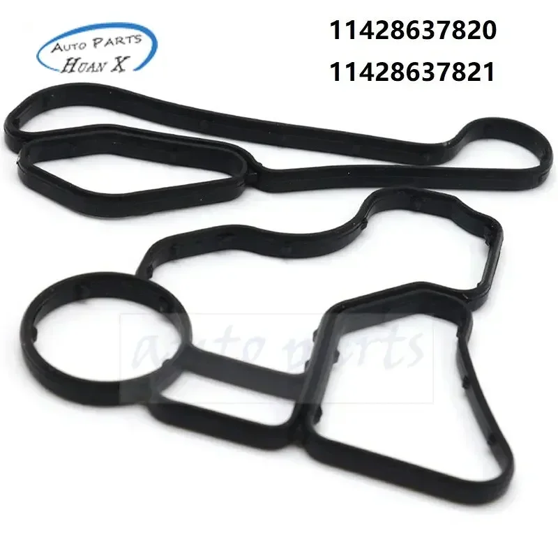 5sets 11428637820 11428637821 Engine Oil Cooler Sealing Gasket 1142-8637-820 1142-8637-821 for BMW Z4 X3 X5 Car Accessories