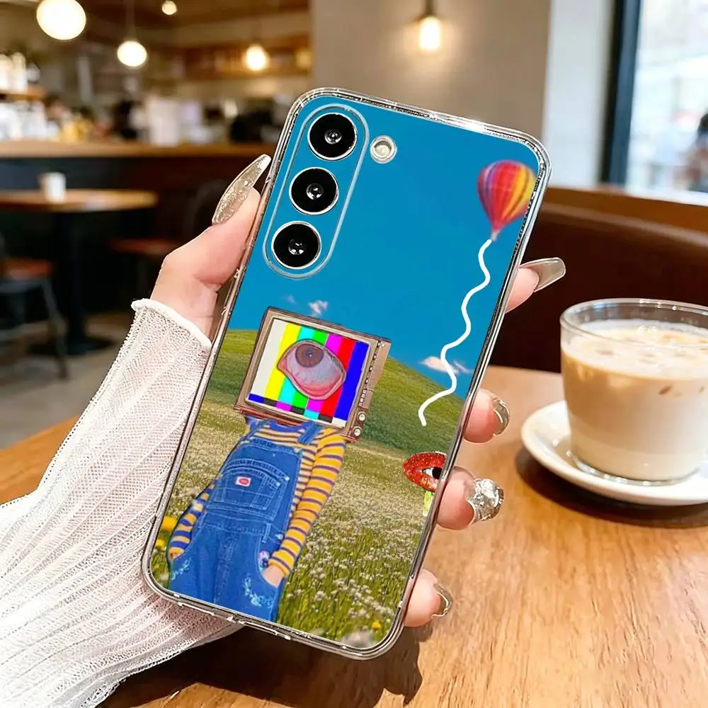 Dreamcore A-Aesthetic Phone Case For SamsungA10,12,20,21S,30,31,40,50,51,52,70,71 Transparent Cover