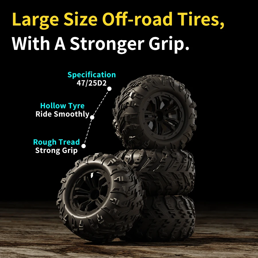 سيارة التحكم عن بعد HW8808 - سيارة تسلق جميع التضاريس 4WD عالية السرعة RC للأطفال والكبار #3