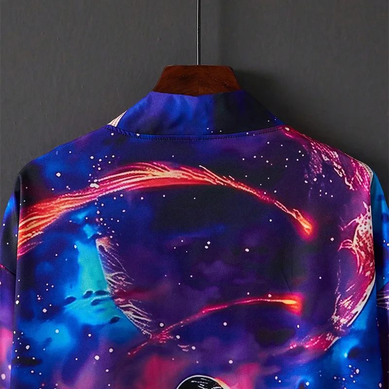 Europeu e americano retro na moda estilo mecânico 3d motocicleta impressão quimono haori verão estilo de rua personalizado casal praia férias maiô de uma peça outerwear cardigan cover-up