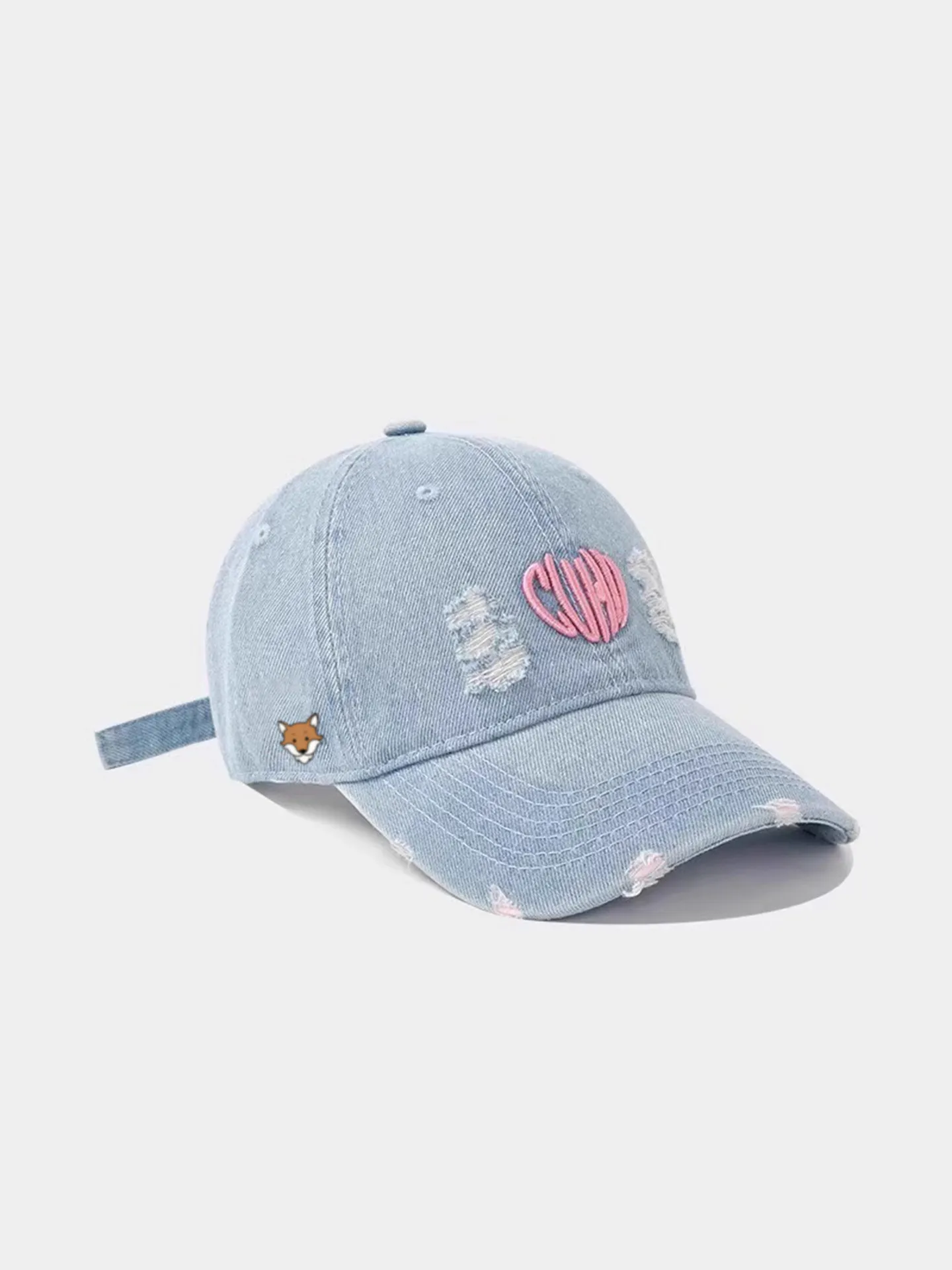 april-women's-denim-cap-old-style-duckbill-washed-sun-protection-hat-cotton-baseball-cap-adjustable-round-top-bent-brim-hat