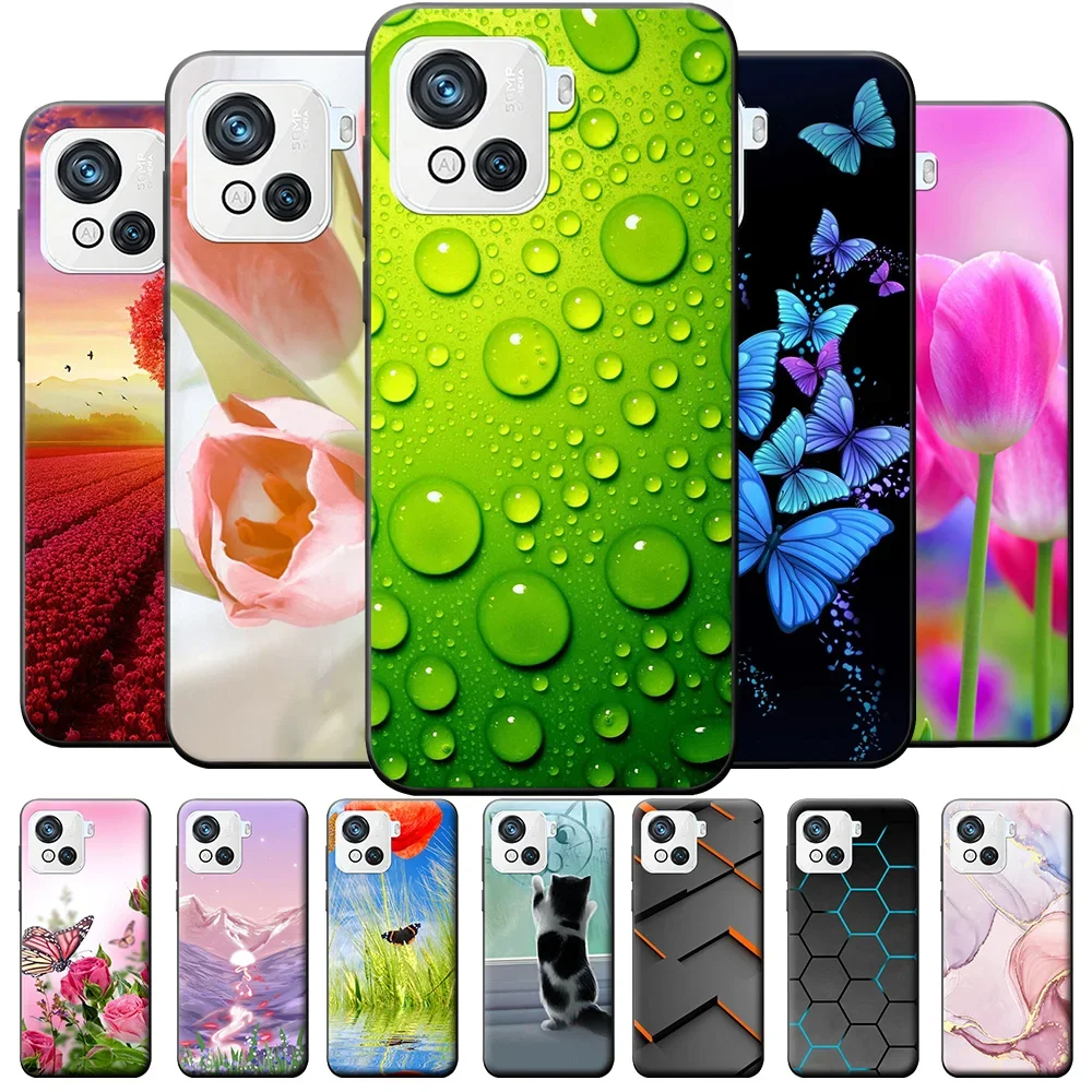 Funda de silicona mate para Blackview Oscal C80, carcasa C 80, cubierta trasera protectora de TPU, a la moda