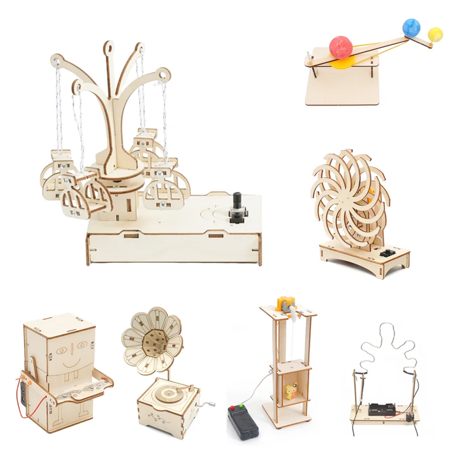 

DIY Handmade Small Production Physical Model Assembly Craft Technology Science Experiment Educational Toy Project for School Kid