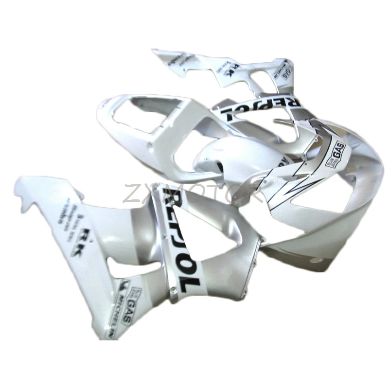 Brand New Fairing Kit For Honda CBR900RR 929 2000 2001 CBR929 cbr 929 00 01 100% fit Injection White Silver fairings TY35