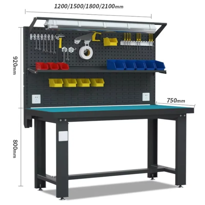

Hot Sell Metal Garage Work Bench ESD Tool Work Table Heavy Duty Workbench With Drawers