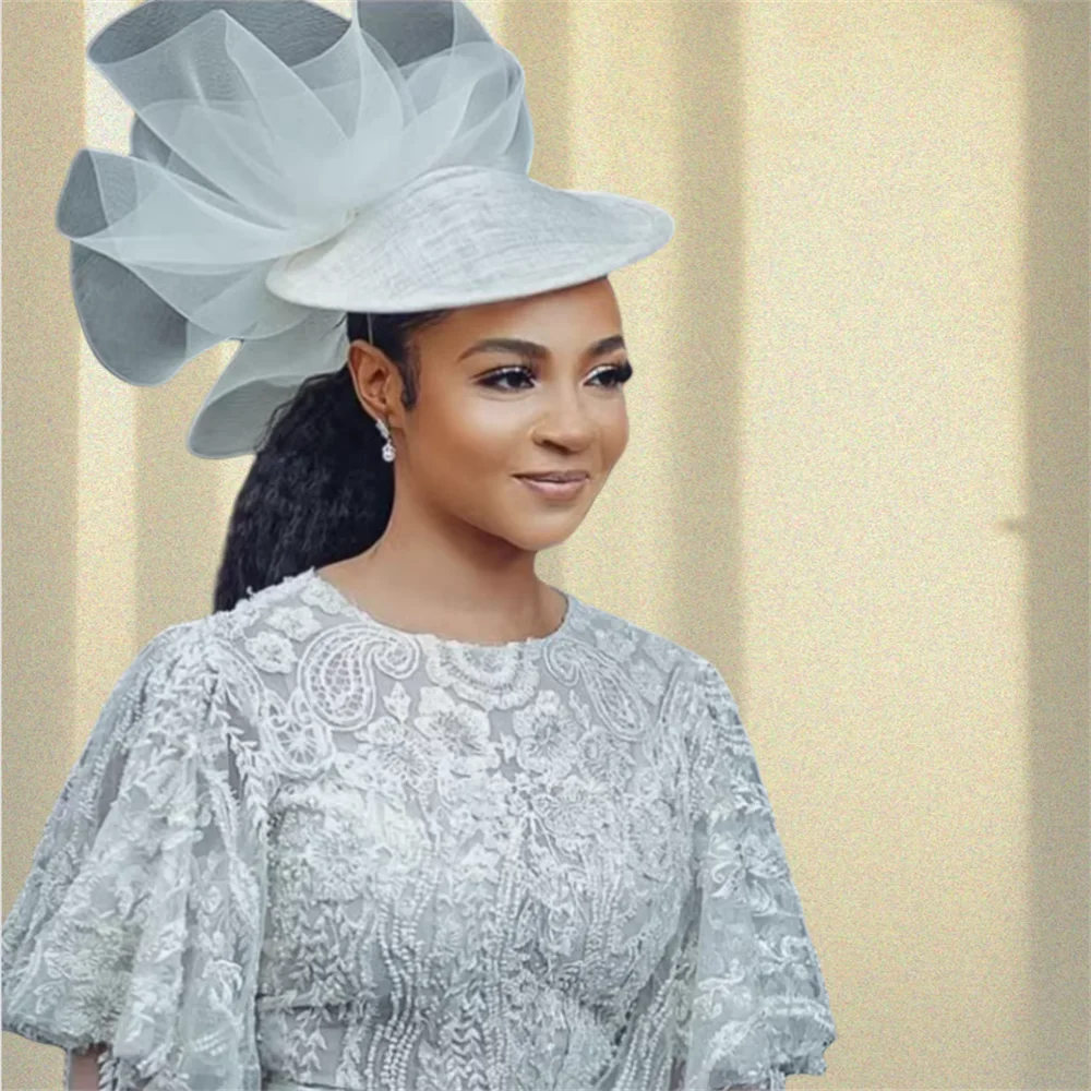 

Elegant Wedding Mesh Flower Fascinator Hat for Women Ladies Party Tea Headpiece Royal Ascot Pillbox Hair Accessory
