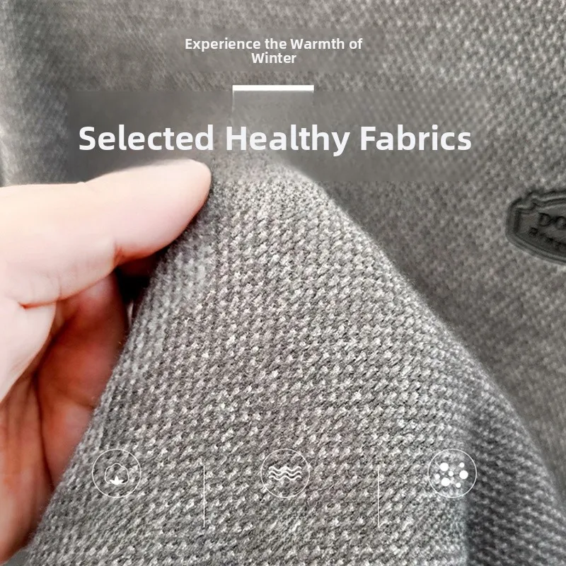 

Thiened Fce Knitted Sweater Men's round Ne-Piece Fluffy Warm Base irt Casual Sle Long Sve Soft Comfortable