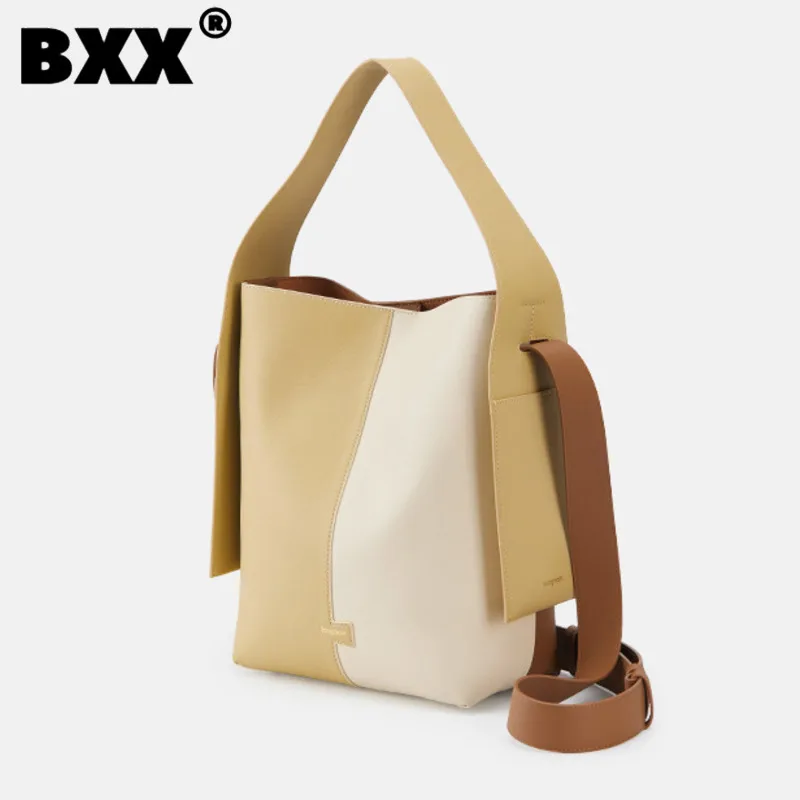 BXX-Hanging Ear Tote Series Bolsas casuais para mulheres, bolsas de ombro para senhora do escritório, bolsa tiracolo feminina, moda outono, novo, 8CY1069, 2023