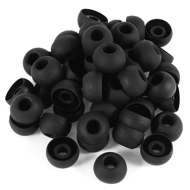 50pcs/lot Soft Silicon Ear Tip Cover Replacement Earbud Covers For In-Ear Headphones Earphones Accessories