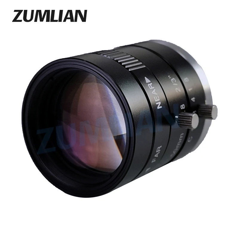 ZUMLIAN 50mm Vaste Focus F1.8 Lens FA 2/3 ''CMOS Sensor 3MP Machine Vision C-Mount Lens voor industriële Camera's