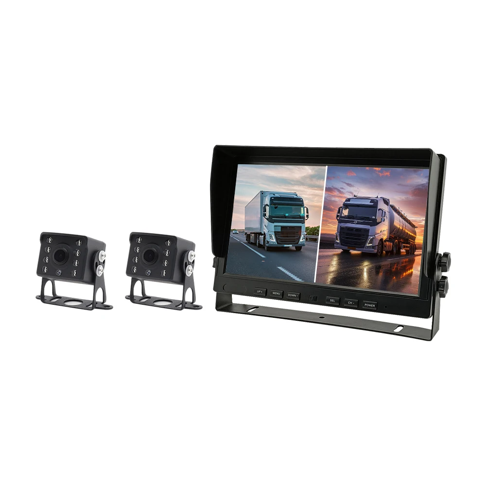 Trailer Bus ADAS System 360 Degree Camera Bird View Car Rear Android Monitor Display Screen Kit For Truck Heavy Duty Security