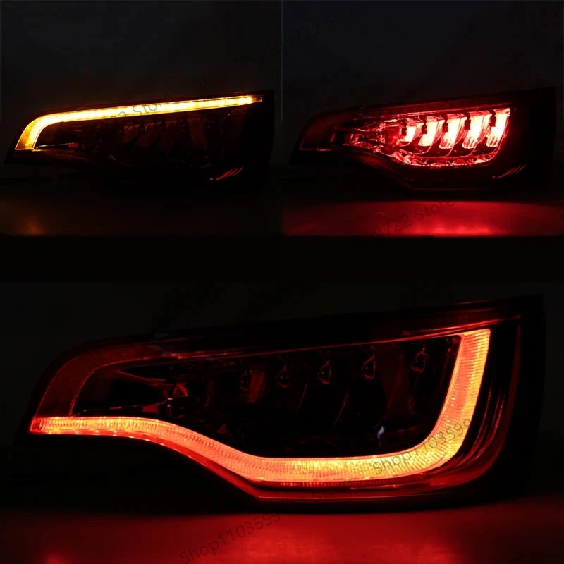 For Audi Q7 2010 2011 2012 2013 2014 LED Taillights Reverse Brake Light Steering Signal Driving Light Warning Light Assembly