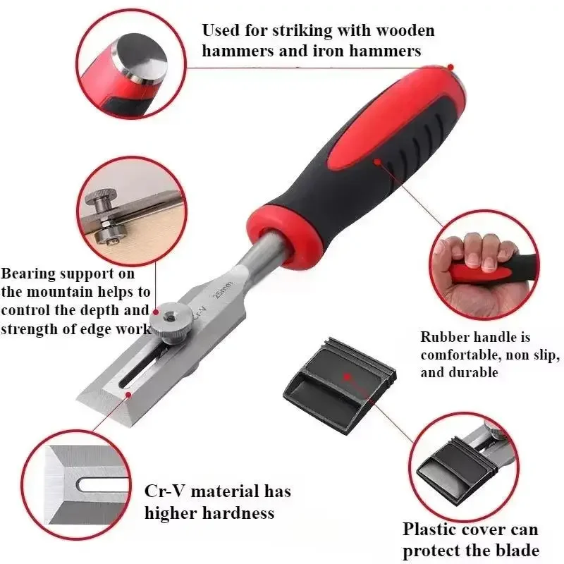 

Woodworking Adjustable Carving Chisels, Woodworking Limit Carving Piercing Chisels, Woodworking Flat Spade Knives Grooving Tools