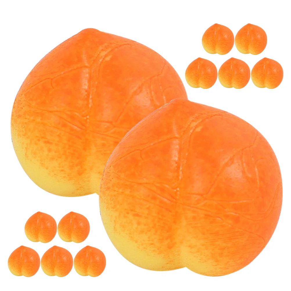 

20 Pcs Toy Artificial Fruit Office Toys Decompression Sensory Peaches