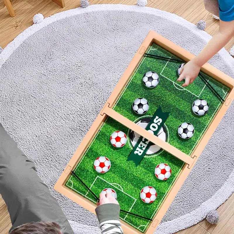 Tabletop Football Ejection Toy Desktop Sport Board Game Portable Kids Interactive Game Family Score Game For Birthday Easter