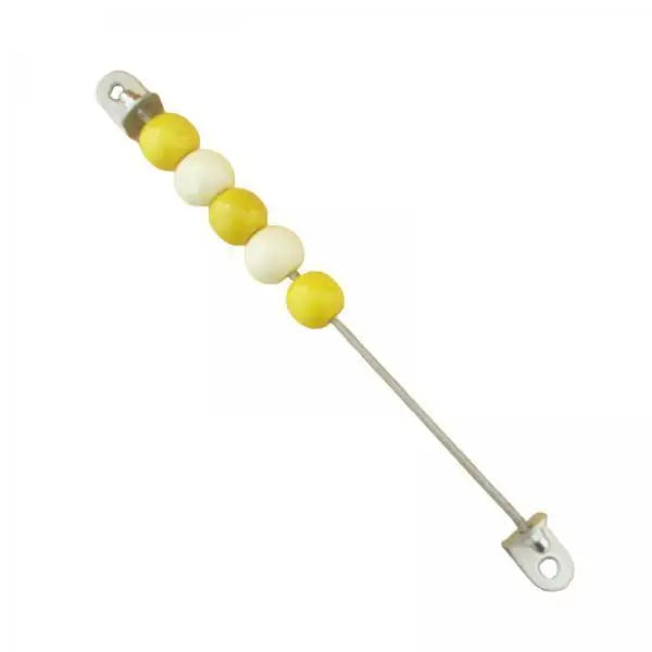 5x Busy Board Accessories Sensory Board Abacus Beads for Children Gift Early Development , Yellow, 20cm