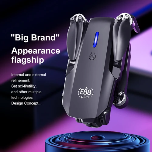 Imagen 2 del producto Nuevo E88 Plus WIFI FPV Drone gran angular HD 4K 1080P cámara altura mantener RC plegable Quadcopter Dron helicóptero juguetes regalo