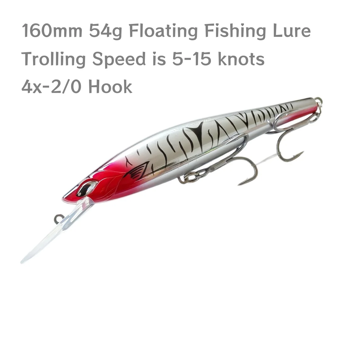 Wobbler Minnow flotante 16cm 54g para carpas de cebo duro - imagen 4