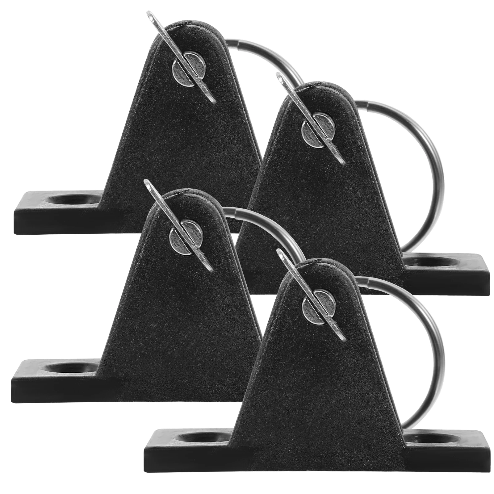 

4pcs DeckHinges MarineGrade StainlessSteel BoatAccessory forBiminiTops AwningCanopy DurableNylon KayakBracket RoofMounting