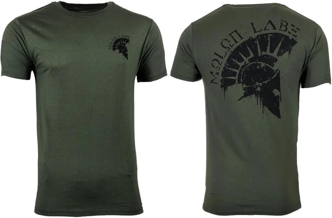 Camiseta Molon Labe Military Grunt MFG para hombre, camisa informal de manga corta 100% algodón